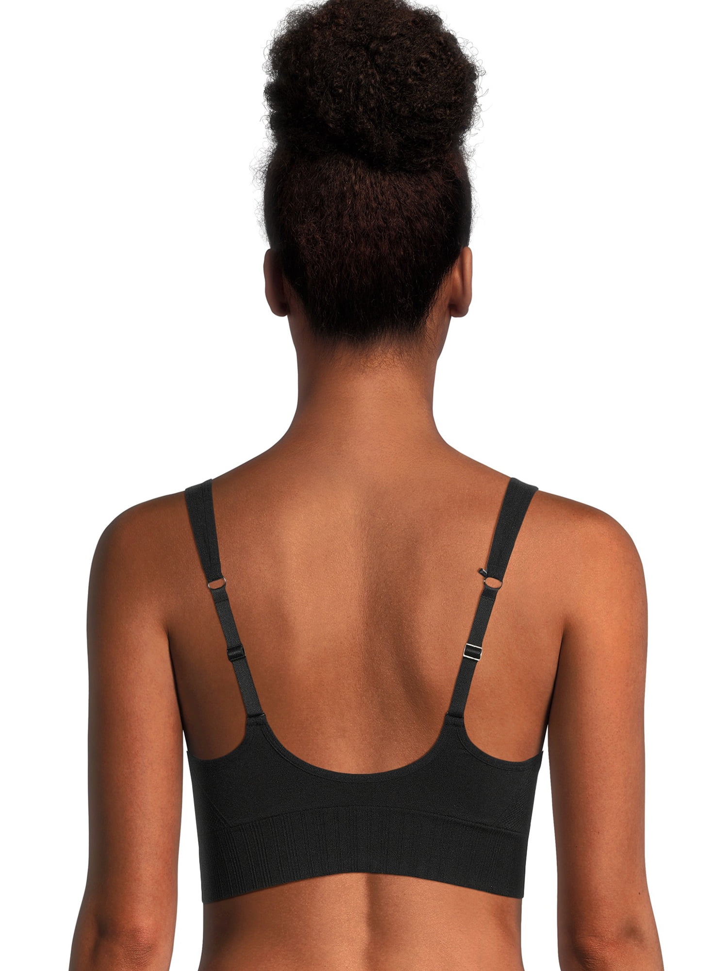 Avia Women's Medium Support Molded Plunge Sports Bra, Sizes S-XXXL