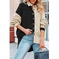thumbnail image 4 of Anbech Women's Corduroy Button Down Shacket Vintage Long Sleeve Shirt Jacket Oversized Corduroy Blouses Coats, 4 of 7