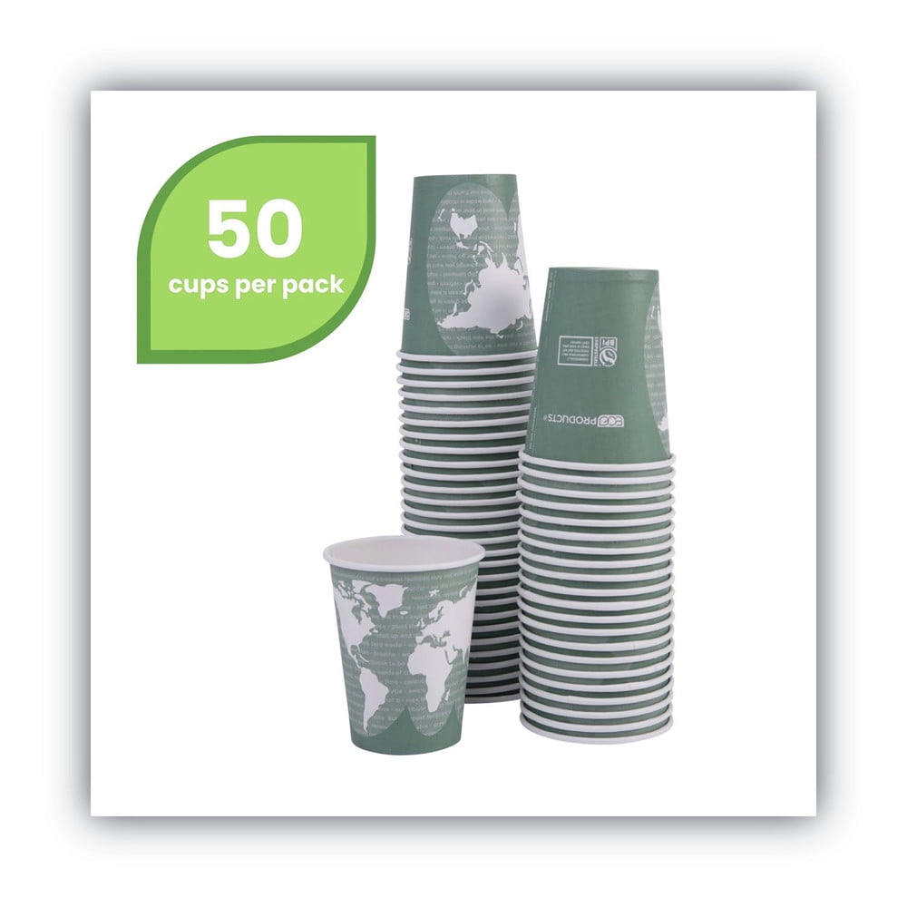 Eco-Products, ECOEPBHC12WAPK, Renewable Resource Hot Drink Cups, 50 / Pack, Multi, 12 fl oz
