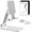 B-White-Silver, variant on Phone Stand for Desk, Cell Phone Holder Cute Smart Cellphone Stand Foldable Stands Compatible with Under 8" Devices, Office Accessories, Pink