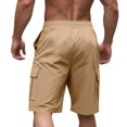 thumbnail image 5 of Frnrwgo Mens Cargo Shorts Drawstring Multi-Pocket Lightweight Breathable Stretch Workout Gym Training Pants, 5 of 5