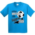thumbnail image 3 of Inktastic Little Brother and Biggest Fan Soccer Player Youth T-Shirt, 3 of 5