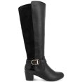 thumbnail image 2 of Karen Scott Womens Kathie Faux Leather Metallic Mid-Calf Boots, 2 of 3