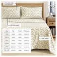 thumbnail image 5 of Great Bay Home Lodge Flannel Sheet Set - 100% Turkish Cotton - Double Brushed (Full, Deer Green), 5 of 6
