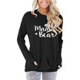 thumbnail image 1 of Hauts Mama Bear pour Femmes Manches Longues Chandail Décontracté Chandails en Molleton, 1 of 3