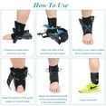 thumbnail image 5 of Ankle Brace and Support Stabilizer with Stabilizing Stirrup Splint,Black,S (Please Order A Size Up), 5 of 9