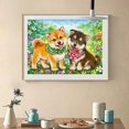 thumbnail image 3 of 40x50 Cm 5d Peinture Diamant Diy Complet, Chien De Compagnie Mignon, Diy Diamond Strass Toile Point De Croix Painting Par Numro Pour Dcoration M, 3 of 5