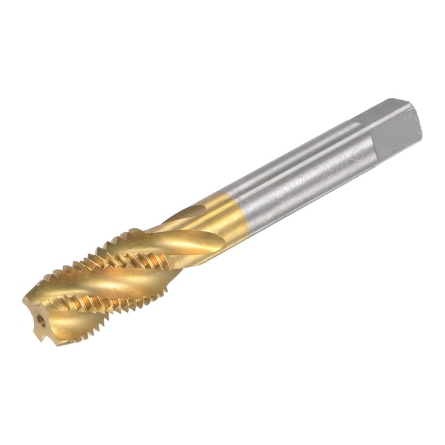 Unique Bargains M16 x 2 High Speed Steel Machine 4 Spiral Flutes Thread Tap Titanium Plated