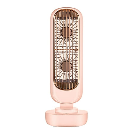 

Outdoor Fans Adjustable Height for Living Room KitchenRetro Twin Leaf Tower Fan Office Desktop Vertical Portable Charging USB Small
