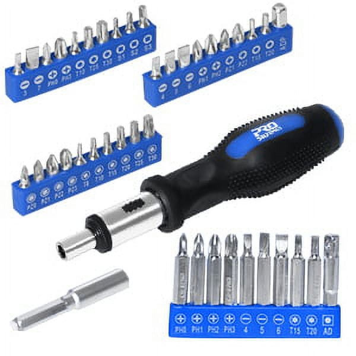 PROSTORMER 198 Pcs Hand Tool Set,DIY Home Repair Kit,Multi-Purpose Car Repair Tool Set,with Hammer,Pliers,Screwdriver Set,Wrench Sockets and Plastic Toolbox Storage Case