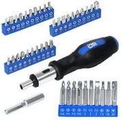 PROSTORMER 198 Pcs Hand Tool Set,DIY Home Repair Kit,Multi-Purpose Car Repair Tool Set,with Hammer,Pliers,Screwdriver Set,Wrench Sockets and Plastic Toolbox Storage Case
