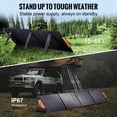 thumbnail image 3 of KFFKFF Compact Monocrystalline Solar Panel, 200W Collapsible Monocrystalline ETFE Solar Power Source, 23% Output Efficiency, MC4 Output Compatible, IP67 Weather-Resistant for Energy Stations, 3 of 9