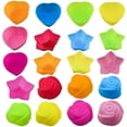 thumbnail image 5 of Star 10 Uds molde para pastel corazón estrella forma de rosa utensilios para hornear silicona Muffin Chocolate tazas para hornear para Cocina, 5 of 5
