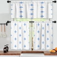 thumbnail image 3 of LALILO Kitchen Curtains and Valances Set of 3 36" Watercolor Window Treatment Tiers for Window Decor, 3 of 5