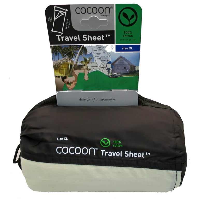 【新品未使用】COCOON Travel Sheet 218x90cm Travel Sleep Sack | Egyptian Cotton | COCOON