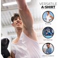 thumbnail image 3 of JMR Men Tank Tops 100% Cotton White Sleeveless Undershirts Tagless Ribbed Slim Fit Muscle Tank Top with Scoop Neckline 3-Pack-White, 4X-Large, 3 of 7