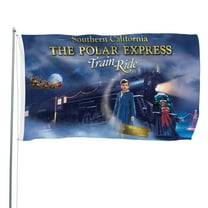 The Polar Express-themed Printed Flag Perfect gift for fans, friends, and family members, and suitable for indoor and outdoor activities, party decorations.16"x24" (40cm×60cm)