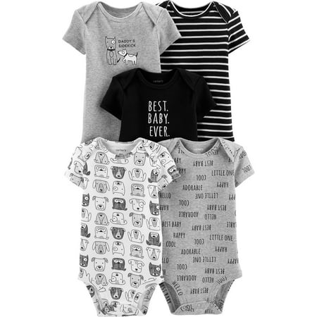 Carter's Baby Boys' 5-Pack Original Bodysuits, Best Baby