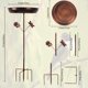 thumbnail image 5 of Baño para pájaros al aire libre, 5 puntas, base, resistente a la intemperie, comedero multifuncional, suministros de jardinería para exteriores, patio, 5 of 8