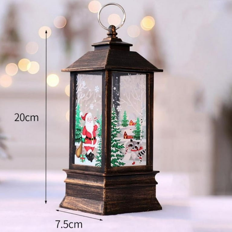 Decorative Candle Lanterns Flameless Battery-Operated, Christmas Gifts  Lights, Holiday Lights, 10'' Indoor Outdoor Waterproof Hanging Lantern  Decor