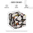 thumbnail image 3 of Kdxio Different Ghosts Print Tissue Box Cover,Square Decorative PU Leather Facial Paper Case Organizer Holder Dispenser for Bathroom,Night Stands,Desk,Car 5.2''X5.2''X5.2'', 3 of 6