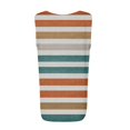 thumbnail image 4 of Floral Print Square Neck Sleeveless Tank Top for Women - Casual Summer Blouse Saffron 3XL, 4 of 4
