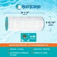 thumbnail image 3 of Hurricane 4 Pack HF8316-01 Advanced Pool and Spa Filter Cartridge Replacement, 3 of 9