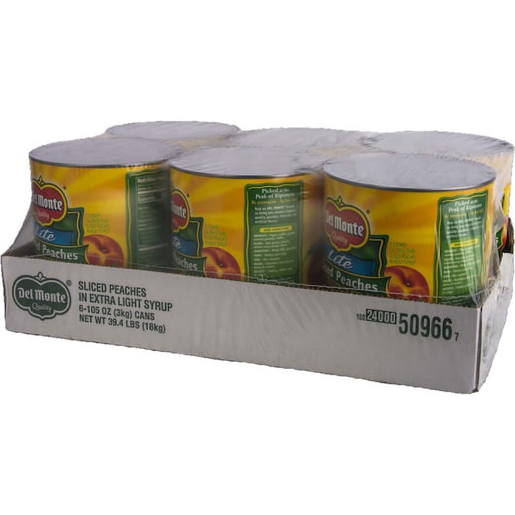 (Price/Case)Del Monte 2004734 Sliced Peaches In Extra Light Syrup Delmonte 6/105oz Can