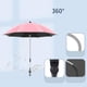 thumbnail image 4 of Sombrilla de protección solar para cochecito de bebé, abrazadera Sombrilla de playa a prueba de herrumbre portátil Sombrilla para sillas de , 85cm Rosa yotijar Sombrilla para cochecito de bebé, 4 of 10