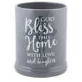 thumbnail image 3 of God Bless This Home With Love Grey Stoneware Electric Jar Candle Warmer, 3 of 5
