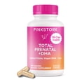 thumbnail image 1 of Vitaminas prenatales Pink Stork Total con DHA, folato y hierro 180 cápsulas, 1 of 8
