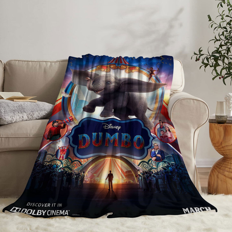 Dumbo Throw Blanket Gifts for Fans Lover Girls Boys Women Present Hoodie Him Bed 60"x80"