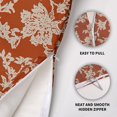 thumbnail image 6 of Vintage Floral Block Print Pillow Covers 16x16 Set of 2 Burnt Orange Brown Cream Flower Pattern Rustic Old Style Decorative Throw Pillow Cases Outdoor Farmhouse Decoration for Sofa Couch Bed, 6 of 6