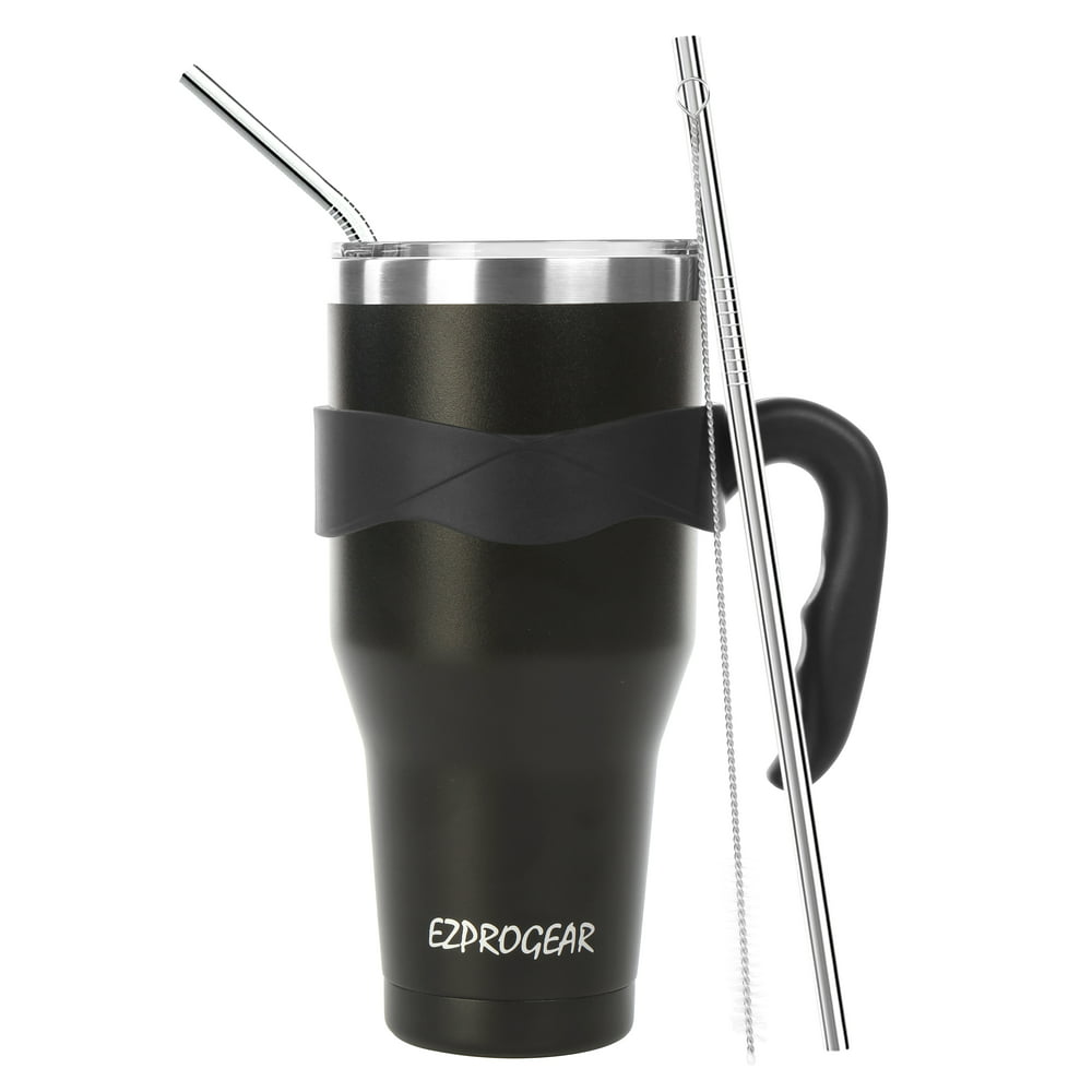 stainless steel travel tumbler with handle