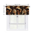 thumbnail image 2 of Drapery Wear Rod Short Curtain 54x18in Filter With Light Feature For Easy Installation Rod Free For Bedroom Kitchen Bathroom\r\n Plaid Fall Camo Brown_3, 2 of 7