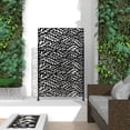 thumbnail image 4 of Neutypechic Outdoor Privacy Screen with Stand 76" x 47.2" x 15.7" Metal Balcony Decorative Screen, 4 of 5