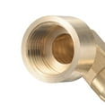 thumbnail image 5 of Uxcell Brass Hose Barb Fitting Elbow Female Thread 90 Degree Angle Pipe Connector with Stainless Steel Hose Clamp 12mm, 5 of 6