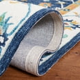 thumbnail image 5 of SAFAVIEH Micro-Loop Lavina Medallion Area Rug, Blue/Ivory, 5' x 5' Round, 5 of 8
