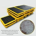 thumbnail image 3 of GXCZ Spill Containment Platform, Anti-slip Spill Platform, Modular Warehouses Factory Garage Industrial Uses Polyethylene Pallet, Storage Stack Paint Bucket, Leakproof Tray ( Size : 26.57x26.57x5.91in/67.5, 3 of 9