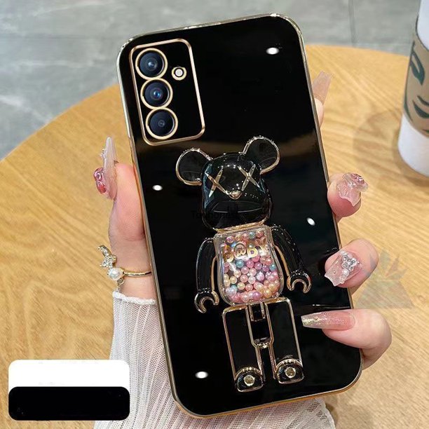 Carcasa Samsung Galaxy A14 S23 Ultra A24 A34 A54 S23 Plus M14 Silicona Dibujos Animados Anime Lindo Kaws Bear Stand Funda Para Teléfono TX