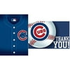 "LicensedMLB Chicago Cubs Party Postcard Invitation and Thank you Cards, Paper, 3"" x 5"", Pack of 16"
