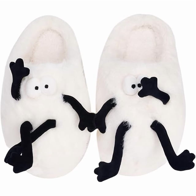 wonima44 Halloween Pumpkin Slippers for Women Men,Fall Slippers Halloween Shoes,Fall Warm Spooky Lantern Pumpkin Slippers,Cozy Memory Foam Shoes,Soft House Slides