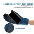 thumbnail image 3 of Guantes de invierno para hombres y mujeres – Pantalla táctil mejorada para clima frío, guantes térmicos de punto cálido para correr, conducir, senderismo, 3 of 5