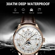POEDAGAR Fashion Date Quartz Men Watches Top Brand Luxury Waterproof Luminous Man Clock Military Leather Sport Mens Wrist Watch