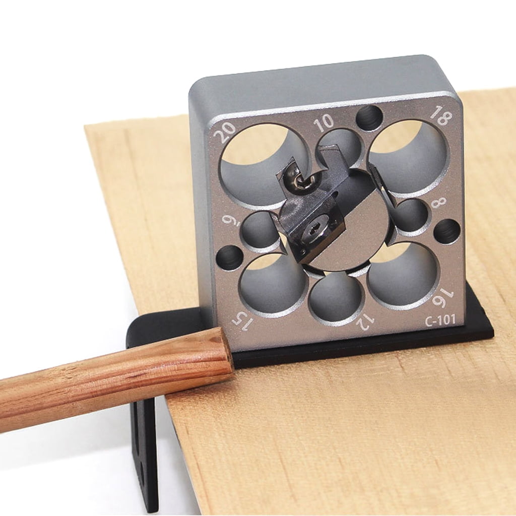 Adjustable Wooden Dowel Maker Jig Tool Kit For Precise Drilling With 8 Hole Size