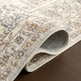 thumbnail image 5 of Nuloom Sia SplashGuard Vintage Floral Machine Washable Area Rug, 2' 6" x 8', Runner, Sia Beige, 5 of 9