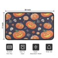 thumbnail image 5 of Halloween Pumpkin Front Door Mat Anti Slip Evil Pumpkin Ghost Doormat Friendly for Door Kitchen Bathroom Bedroom Crystal Velvet 30x17 Inches, 5 of 7
