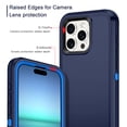 thumbnail image 3 of Casetego for iPhone 15,15 Pro,15 Plus,15 Pro Max Case with 2 Pack Screen Protector,Liquid Silicone Soft Slim Cushion Texture Cover Shockproof Protective Case for iPhone 15 Pro 6.1",Navy Blue, 3 of 7