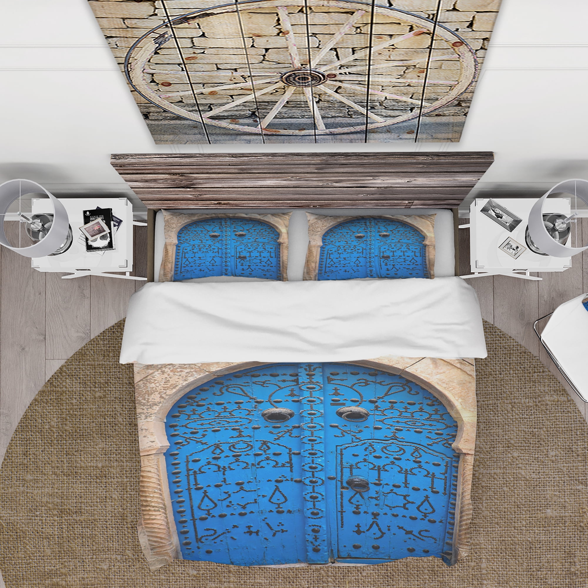 Designart 'Vintage North African Door' Vintage Duvet Cover Set