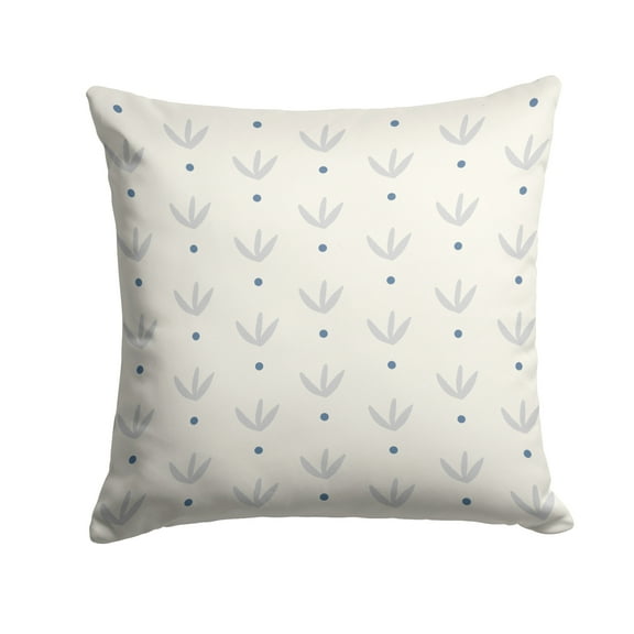 Grey Lily Fabric Decorative Pillow